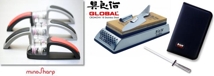 Accesorios para completar la línea de cuchillos GLOBAL